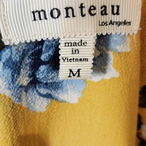 Mustard Yellow Monteau Dress - Picture 3 of 3